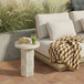 Asta - Concrete Indoor/Outdoor Side Table - Travertine