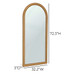 Arch - Raffia Contract-Grade Floor Mirror - Natural