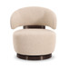 Austin - Boucle Swivel Chair - Cream