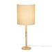 Lamia - Burl and Raffia Designer Table Lamp - Natural