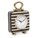 Mona - Striped Contract-Grade Standing Accent Clock - Black