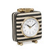 Mona - Striped Contract-Grade Standing Accent Clock - Black