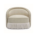 Pamela - Chenille Tassel Lounge Chair - Tan