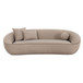 Jenny - Faux Mohair Sofa - Taupe