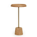 Saddle Raffia Designer Side Table - Natural