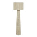 Tapered - Chenille Fiber Floor Lamp - Natural