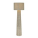 Tapered - Chenille Fiber Floor Lamp - Natural