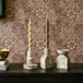 Marble Balanced Candle Holder - White Brown