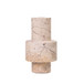 Natural Turned Candle Holder - Travertine