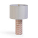 Lassy - Ribbon Capiz Shell Table Lamp - Pink