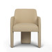 Leo - Performance Vegan Leather Dining Chair - Taupe