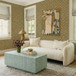 Lou - Performance Velvet Sofa - Cream