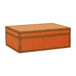 Acre - Cotton Jute Jewelry Box - Orange