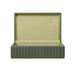 Eton - Ribbed Vegan Leather Hospitality Grade Storage Box - Green