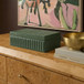 Eton - Ribbed Vegan Leather Hospitality Grade Storage Box - Green