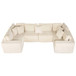 Modular U Shaped Sectional Sofa With Reversible Design