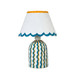 Blum - Scalloped Cotton Mache Table Lamp