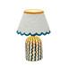 Blum - Scalloped Cotton Mache Table Lamp