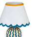 Blum - Scalloped Cotton Mache Table Lamp