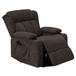 Lusio - Power Motion Recliner With Lift & Cup Holder - Brown