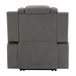 Leuco - Power Motion Recliner With Cup Holder, Control, LED & Power Headrest - Gray