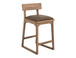 Balam - 24" Upholstered Barstool (Set of 2) - Light Brown / Dark Brown