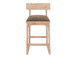 Balam - 30" Upholstered Barstool (Set of 2) - Light Brown / Dark Brown