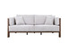 Roots - Loveseat - Pearl Silver / Light Brown