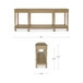 Martha - Console Table - Dark Brown