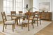 Bran 7pc Dining Set in Light Brown D974-35 by Happy Homes