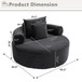 Round Sofa Bed With 3 Pillows For Living Room