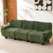3 Seater Sofa Couch With Curved Armrests