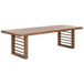 Shaker Lakes - Double Pedestal Table Set - Harvest Brown