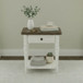 Turnberry Park - Rectangular End Table - White