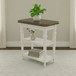 Turnberry Park - Chairside Table - Washed White