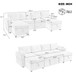 U-Shaped Sectional Sofa Bed With Storage And USB Ports