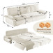 King Size Pull Out Sofa Bed, 3 In 1 Convertible Multifunctional