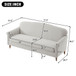 Loveseat Sofa, 2 Seater Couch With Rolled Arms