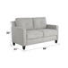 Horatio - Chenille 2 Seater Loveseat - Taupe