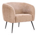 Racine - Accent Chair - Linen Beige / Brown