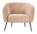 Racine - Accent Chair - Linen Beige / Brown