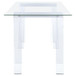 Amaturo - Glass Top Acrylic Writing Desk - Clear