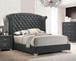 Melody - Upholstered Wingback Bed