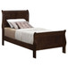 Louis Philippe - Panel Sleigh Bed