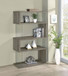 Emelle - 4-Shelf Glass Panel Bookshelf