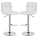 Lenny - Upholstered Adjustable Bar Stool (Set of 2)