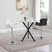 Kenzo - Round Galvanized Steel Bistro Bar Table - Silver
