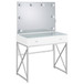 Eliza - Vanity Set With Lighting & Stool - White And Chrome