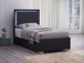 Marceline - Wood LED Panel Bed