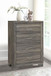 Wright - 4-Drawer Chest Of Drawers - Brown Oak